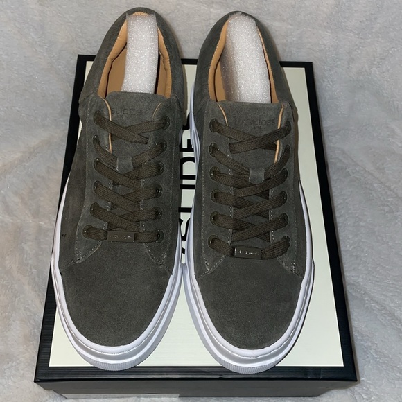 NWT J/SLIDES AMANDA Khaki Suede Sneaker - Picture 8 of 15